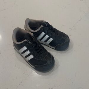 Adidas Kids Black and White Sneakers